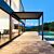 Pavillon en alu/acier pour montage mural, noir