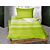 Parure de lit rayé en vert clair