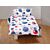 Linge de lit avec cercles colorés et imprimé floral
