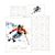 Bettwäsche Ski Action Design White Sports