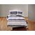 Linge de lit en seersucker et tissu plat, au motif rayé