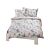 Linge de lit avec imprimé de fleurs
