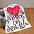 Couverture polaire Keith Haring Love