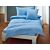 Linge de lit uni en satin avec liseré