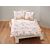 Linge de lit avec motif floral pittoresque