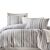 Linge de lit avec motif à rayures moderne