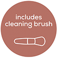 Includes Cleaning Brush